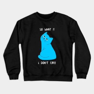 Funny Cool Cat Crewneck Sweatshirt